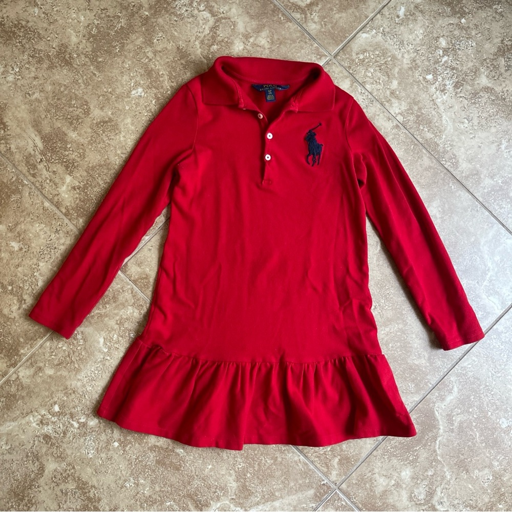 Polo by Ralph Lauren Kids Red Long Sleeve Shirt